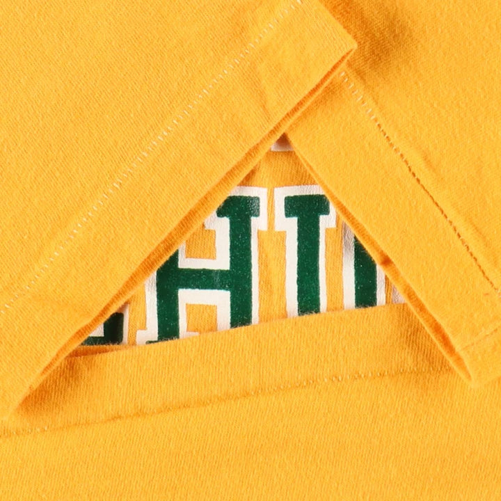 ~90'S College T-shirt, Women's Size S (approx.), Vintage unclear yellow type Vintage Second Hand