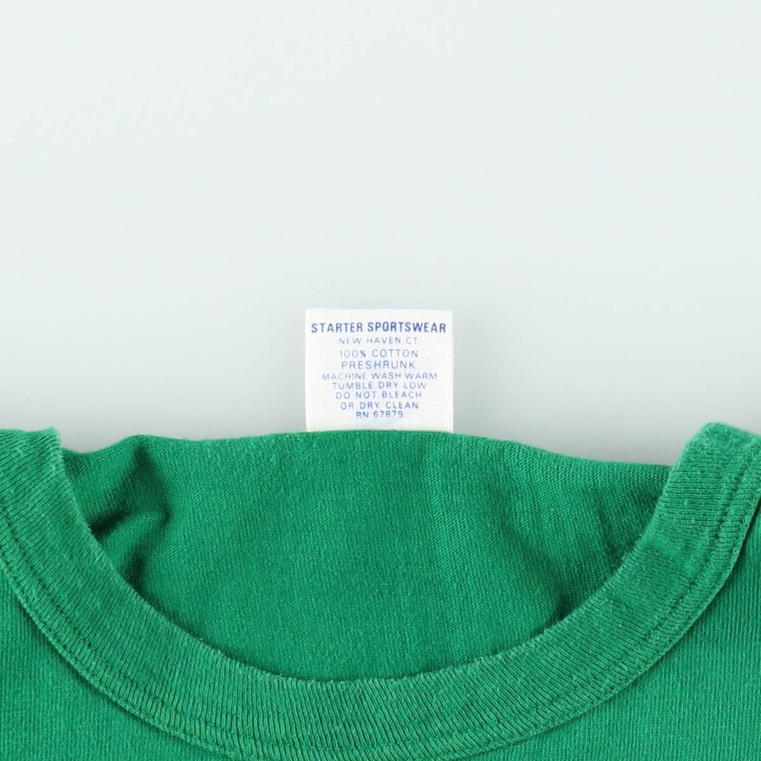 90'S Starter NBA Boston Celtics Sports Print T-Shirt, Made in USA, Women's Size S (Equivalent), Vintage cotton green type Vintage Second Hand