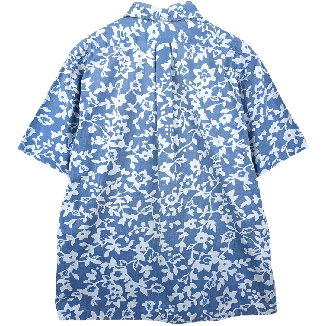 90'S Reyn Spooner Commemorative Classics all-over floral print pullover button-down Aloha shirt boxy shirt cotton Blue type light blue Vintage Second Hand