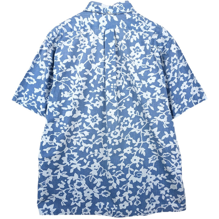 90'S Reyn Spooner Commemorative Classics all-over floral print pullover button-down Aloha shirt boxy shirt cotton Blue type light blue Vintage Second Hand