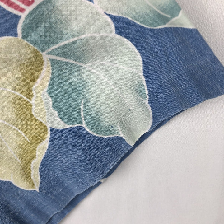 90'S Reyn Spooner Commemorative Classics all-over botanical pattern Hawaiian Aloha shirt, boxy style, men's size L (approx.) cotton blue type Vintage Second Hand