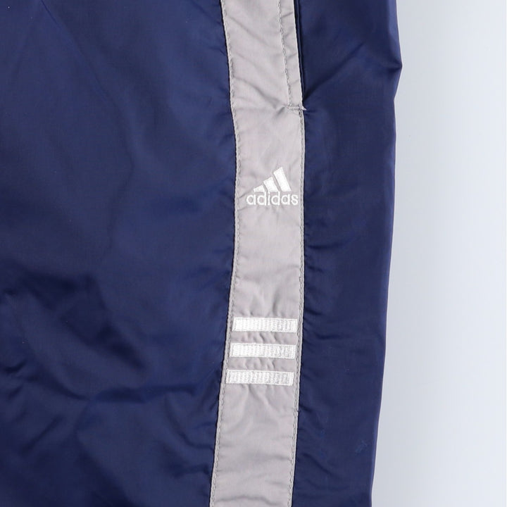2000'S Adidas nylon pants, crinkle pants, men's size XL Nylon navy blue type Vintage Second Hand