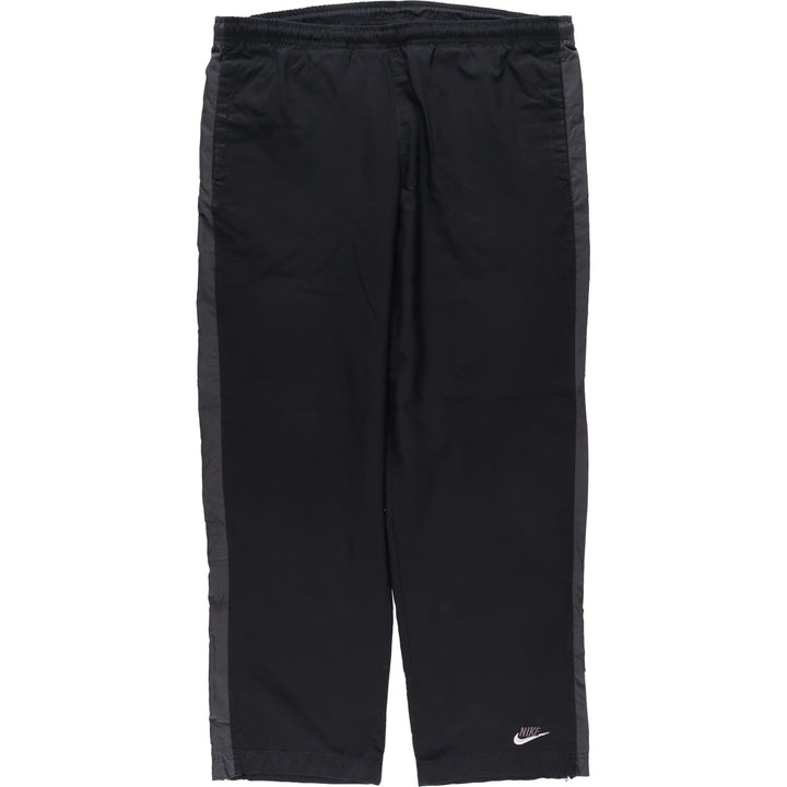 Nike warm-up pants, nylon pants, crinkle pants, men's size M polyester black type Vintage Second Hand
