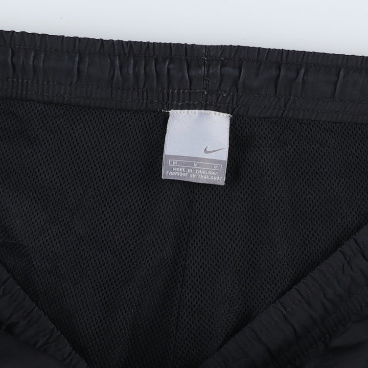 Nike warm-up pants, nylon pants, crinkle pants, men's size M polyester black type Vintage Second Hand