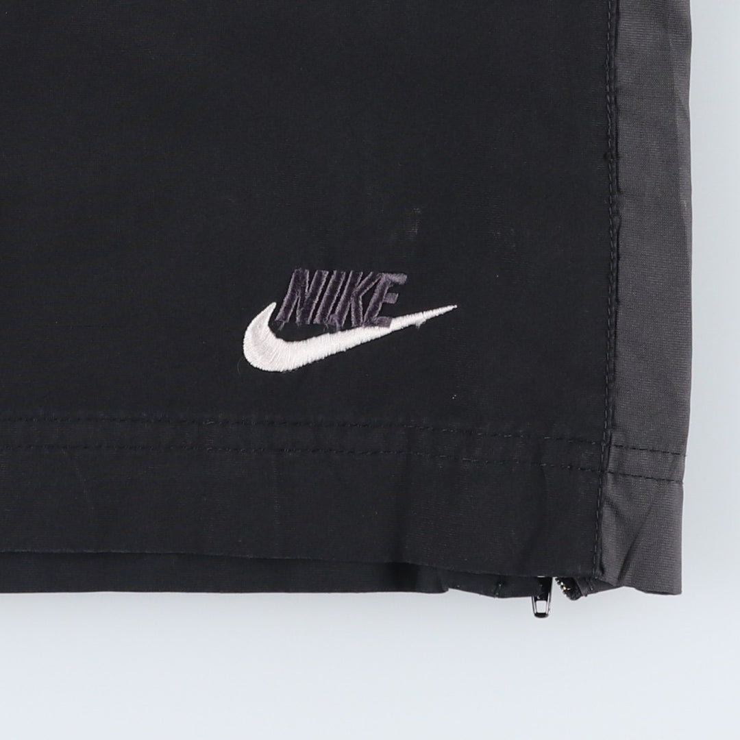 Nike warm-up pants, nylon pants, crinkle pants, men's size M polyester black type Vintage Second Hand