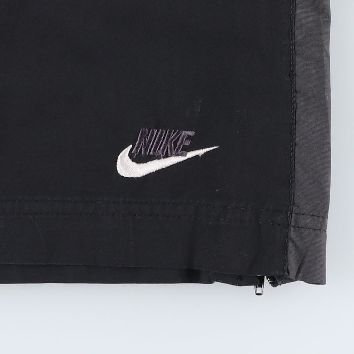 Nike warm-up pants, nylon pants, crinkle pants, men's size M polyester black type Vintage Second Hand