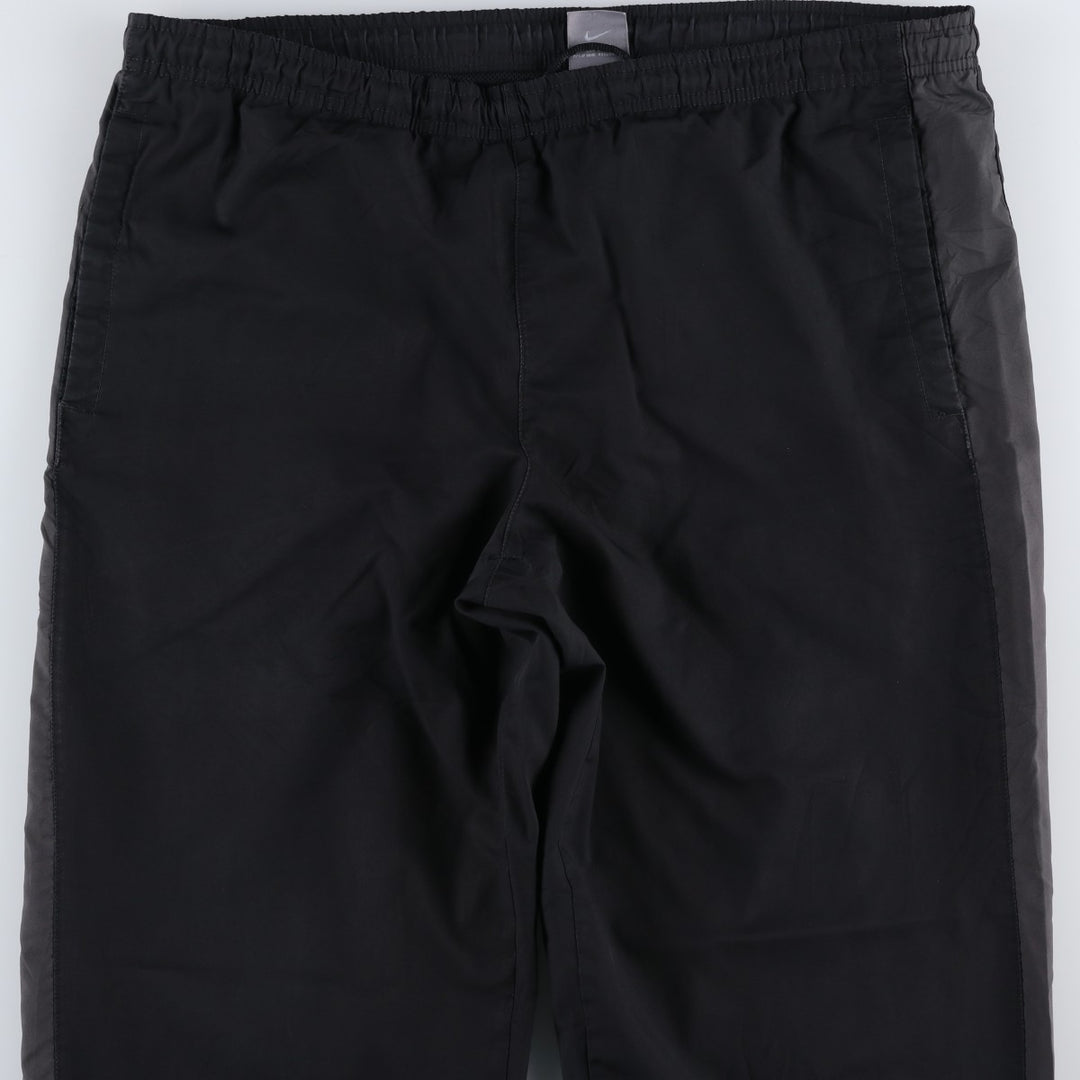 Nike warm-up pants, nylon pants, crinkle pants, men's size M polyester black type Vintage Second Hand