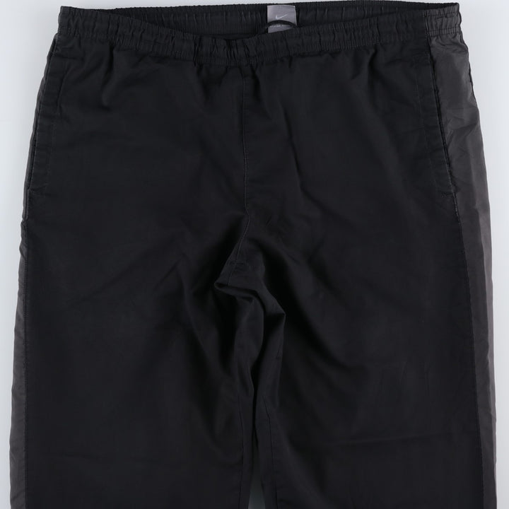 Nike warm-up pants, nylon pants, crinkle pants, men's size M polyester black type Vintage Second Hand