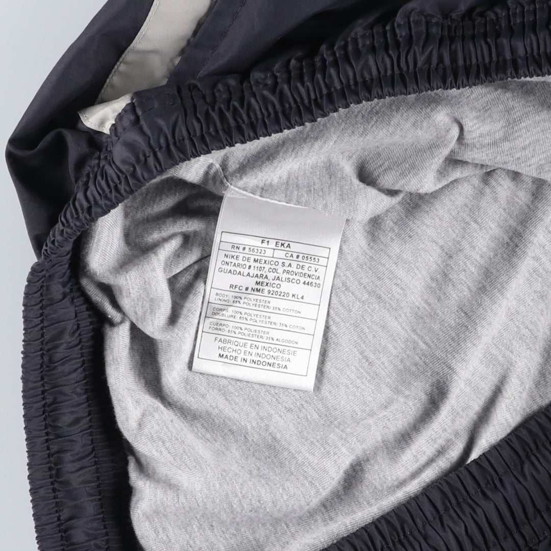 Nike warm-up pants, nylon pants, crinkle pants, men's size XL polyester black type Vintage Second Hand