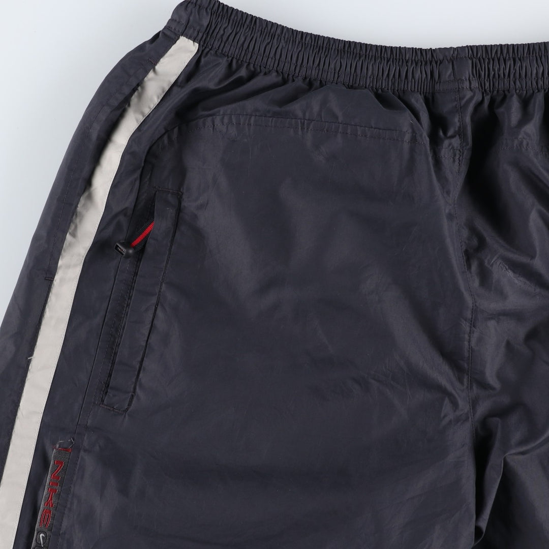 Nike warm-up pants, nylon pants, crinkle pants, men's size XL polyester black type Vintage Second Hand