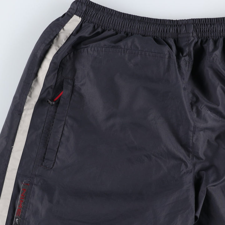 Nike warm-up pants, nylon pants, crinkle pants, men's size XL polyester black type Vintage Second Hand