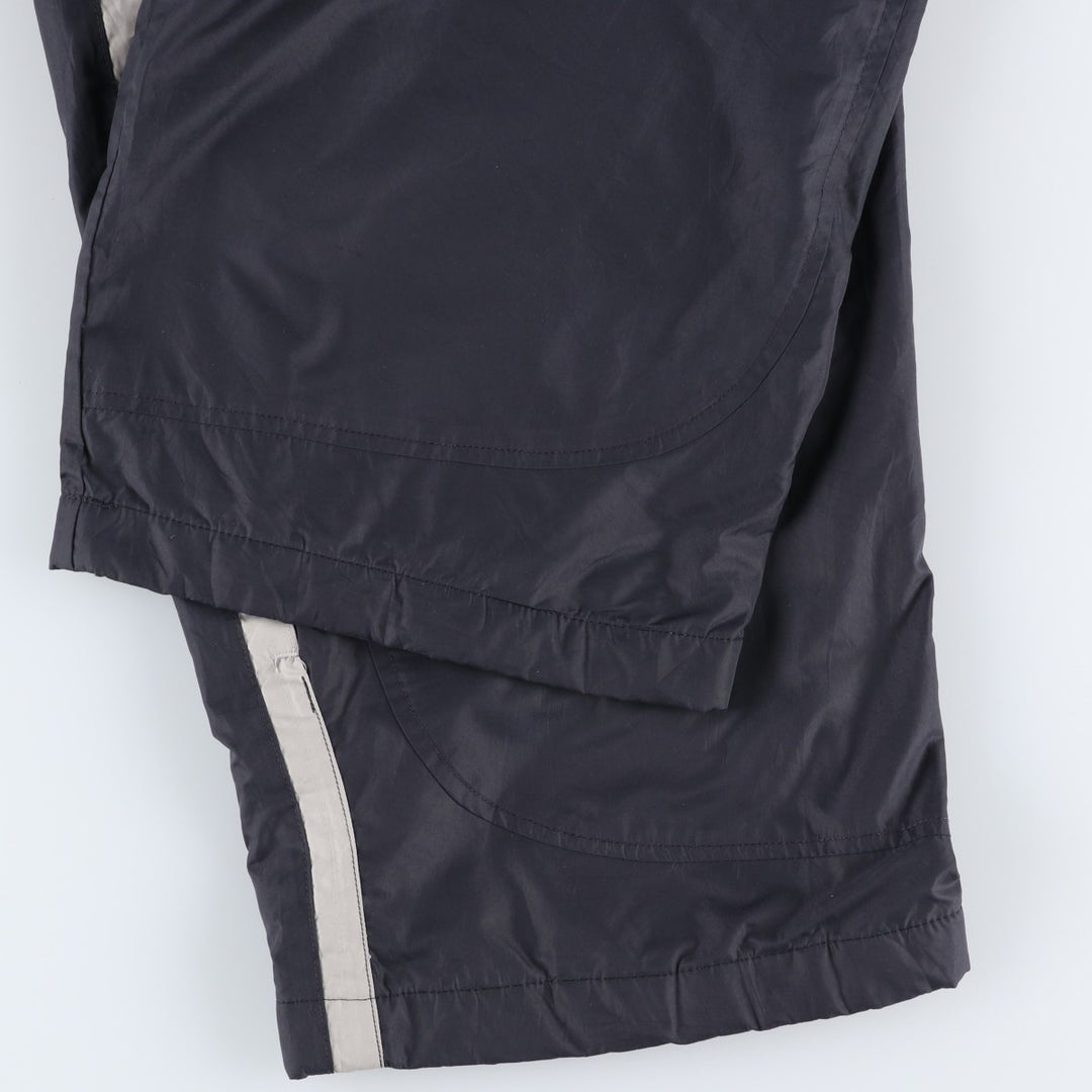 Nike warm-up pants, nylon pants, crinkle pants, men's size XL polyester black type Vintage Second Hand