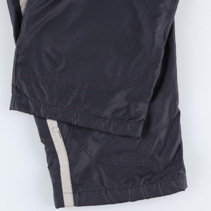 Nike warm-up pants, nylon pants, crinkle pants, men's size XL polyester black type Vintage Second Hand