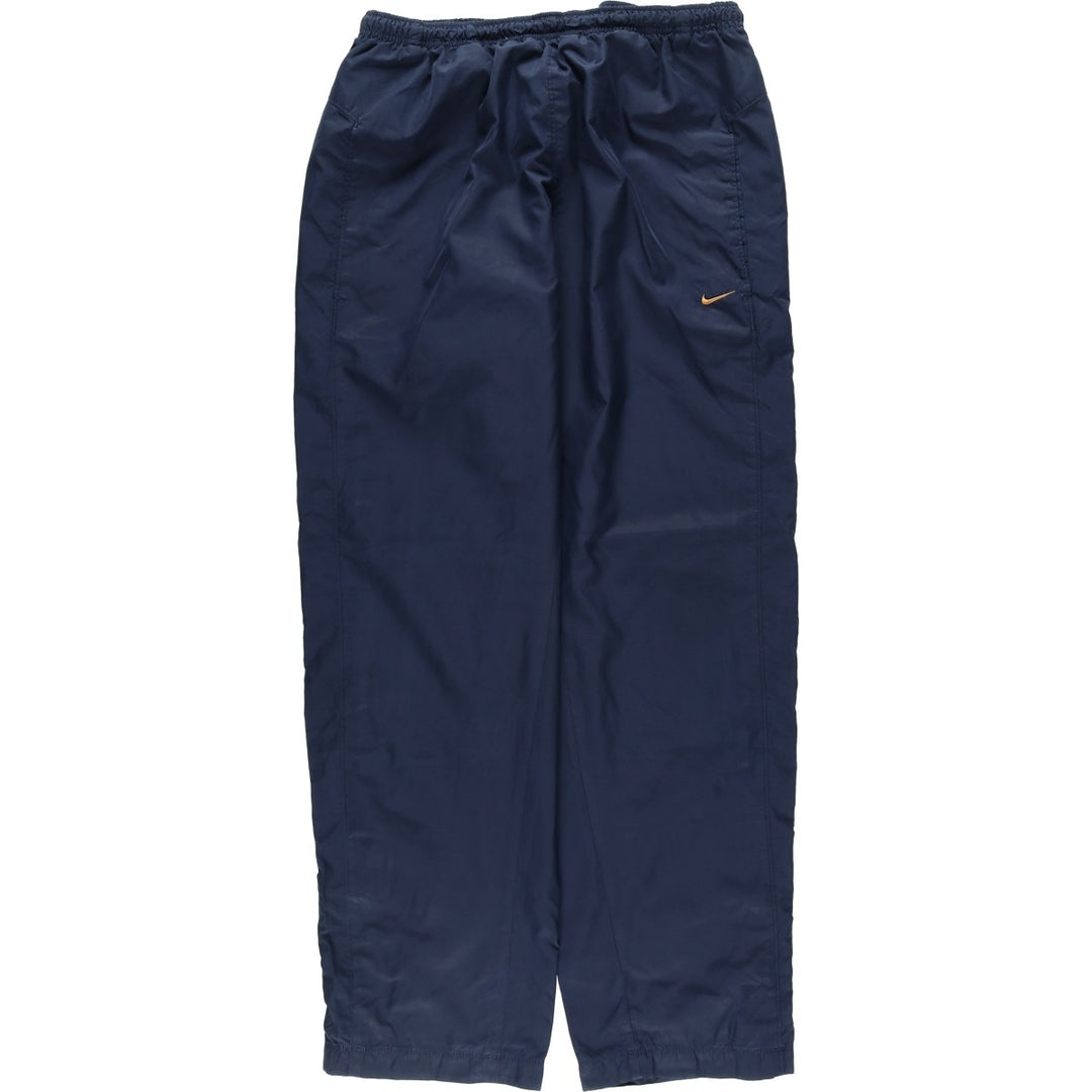 00'S Nike Warm-up Pants, Nylon Pants, Rustling Pants, Men's XL Size polyester navy blue type Vintage Second Hand