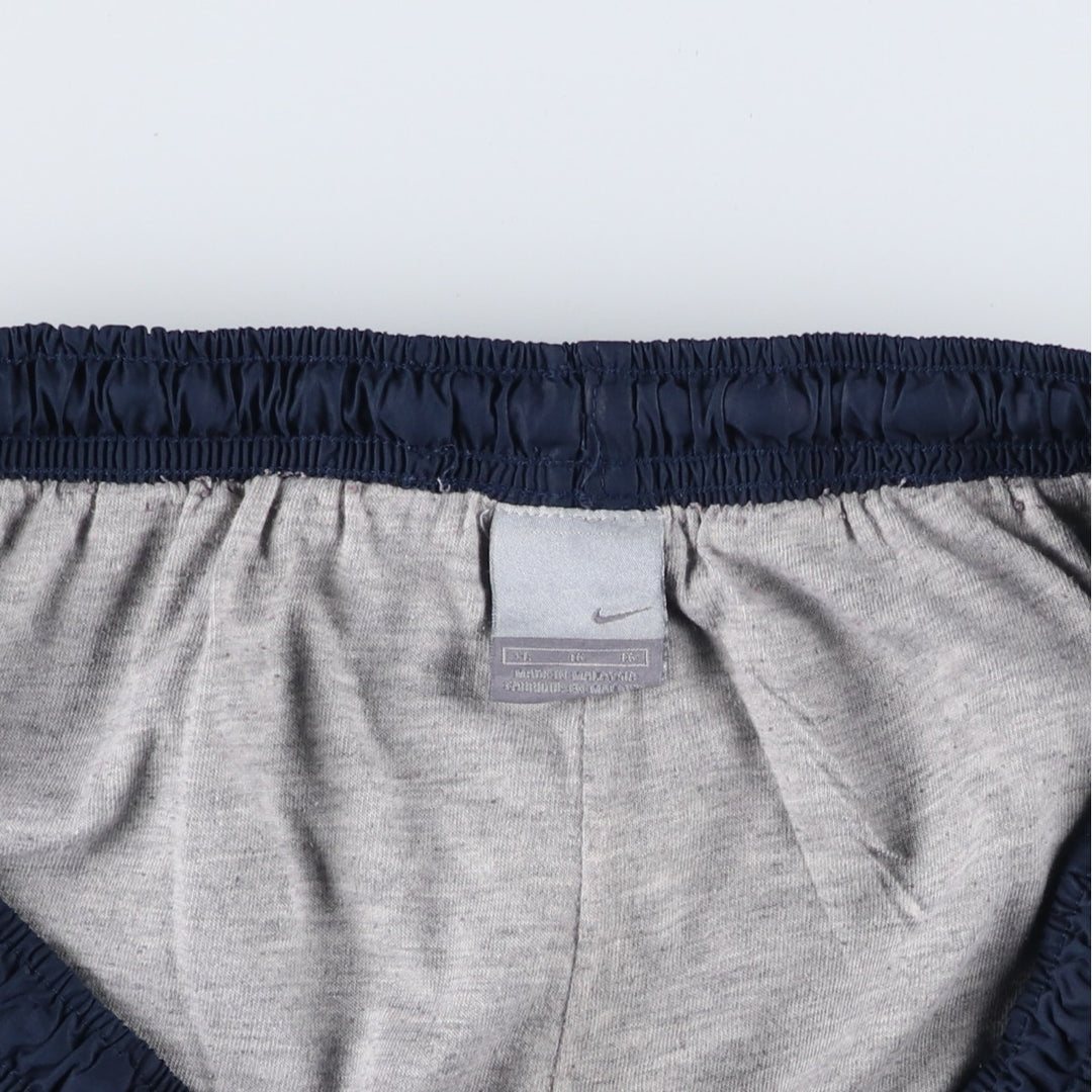 00'S Nike Warm-up Pants, Nylon Pants, Rustling Pants, Men's XL Size polyester navy blue type Vintage Second Hand