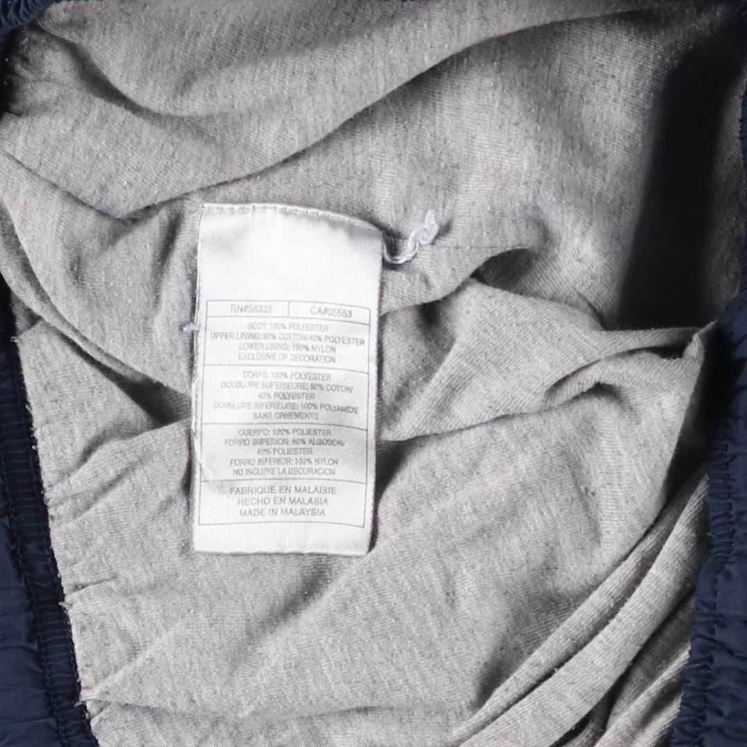 00'S Nike Warm-up Pants, Nylon Pants, Rustling Pants, Men's XL Size polyester navy blue type Vintage Second Hand
