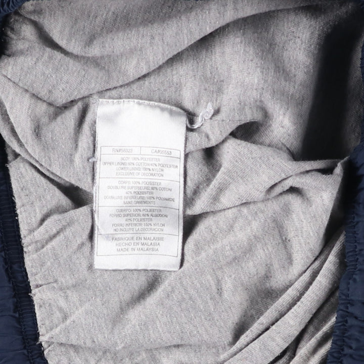 00'S Nike Warm-up Pants, Nylon Pants, Rustling Pants, Men's XL Size polyester navy blue type Vintage Second Hand