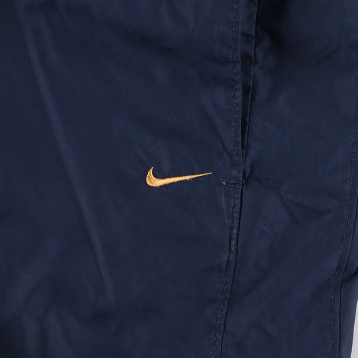 00'S Nike Warm-up Pants, Nylon Pants, Rustling Pants, Men's XL Size polyester navy blue type Vintage Second Hand