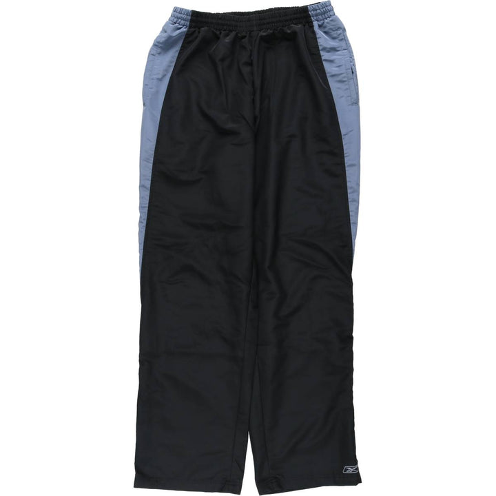 Reebok Warm-Up Pants, Nylon, Shaka Shaka Pants, Men's Size L polyester black type Vintage Second Hand