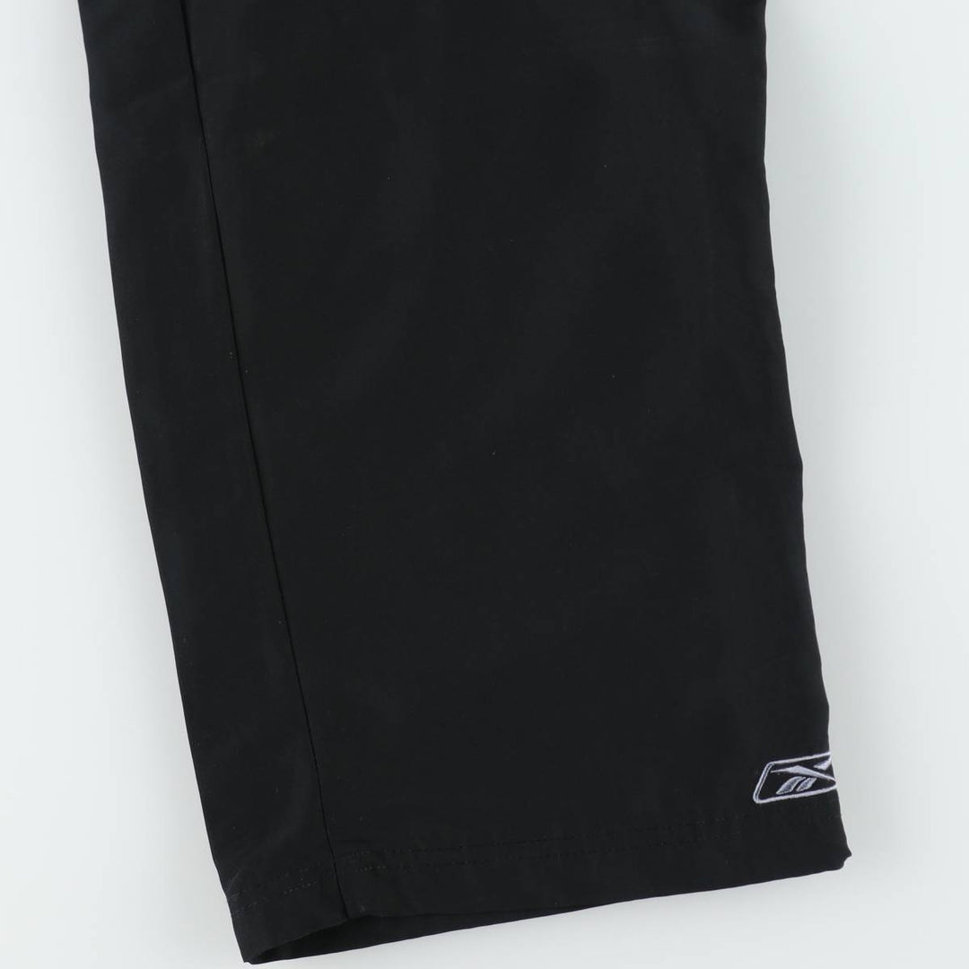 Reebok Warm-Up Pants, Nylon, Shaka Shaka Pants, Men's Size L polyester black type Vintage Second Hand