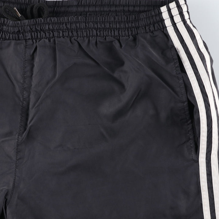2000'S Adidas nylon pants, crinkle pants, men's size XL Nylon black type Vintage Second Hand