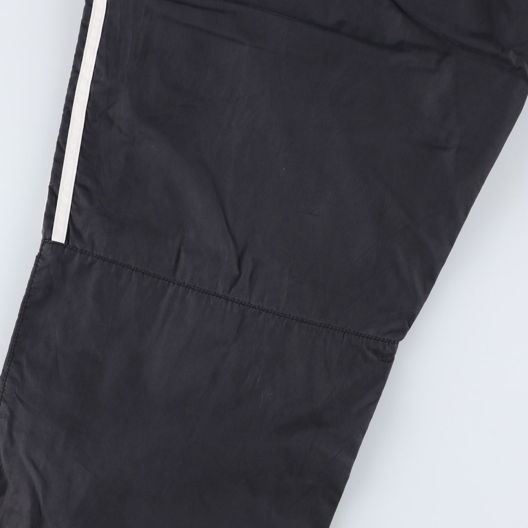 2000'S Adidas nylon pants, crinkle pants, men's size XL Nylon black type Vintage Second Hand