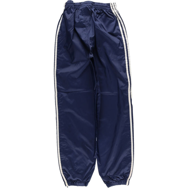 90'S Adidas nylon pants, rustling pants, men's size M, vintage Nylon navy blue type Vintage Second Hand