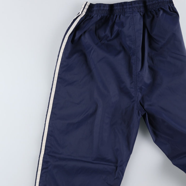 90'S Adidas nylon pants, rustling pants, men's size M, vintage Nylon navy blue type Vintage Second Hand