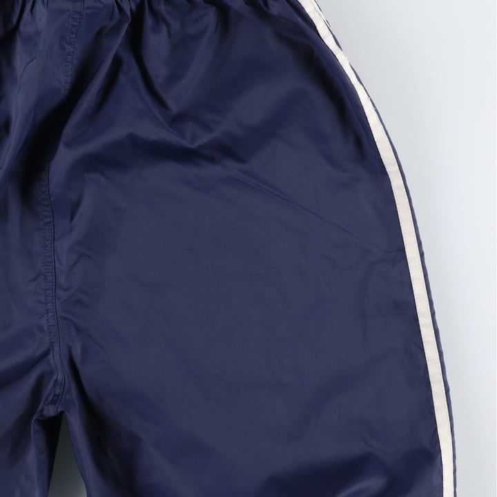 90'S Adidas nylon pants, rustling pants, men's size M, vintage Nylon navy blue type Vintage Second Hand