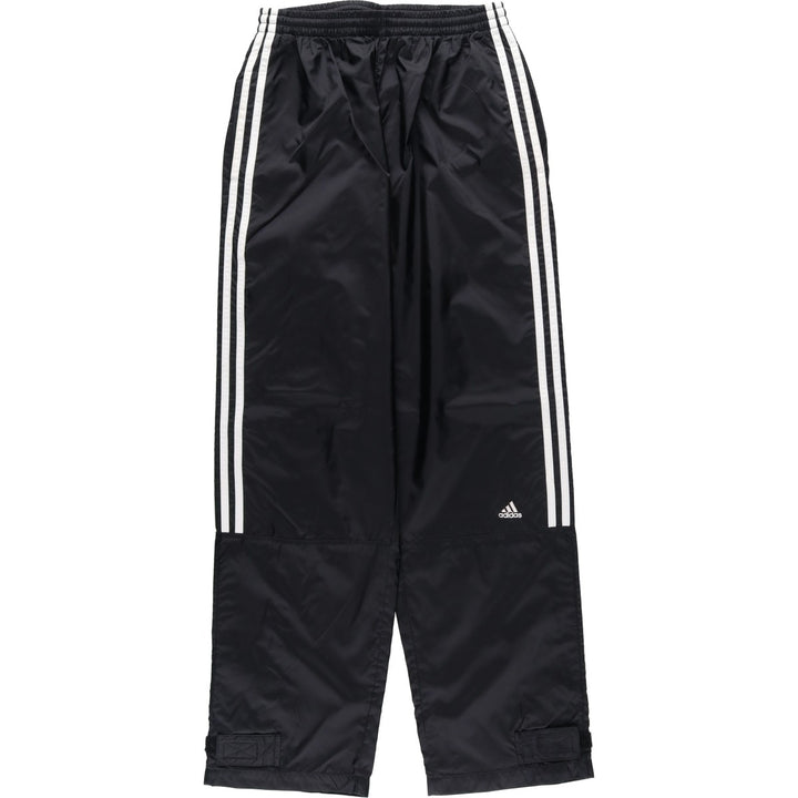 90'S Adidas nylon pants, rustling pants, men's size M, vintage Nylon black type Vintage Second Hand