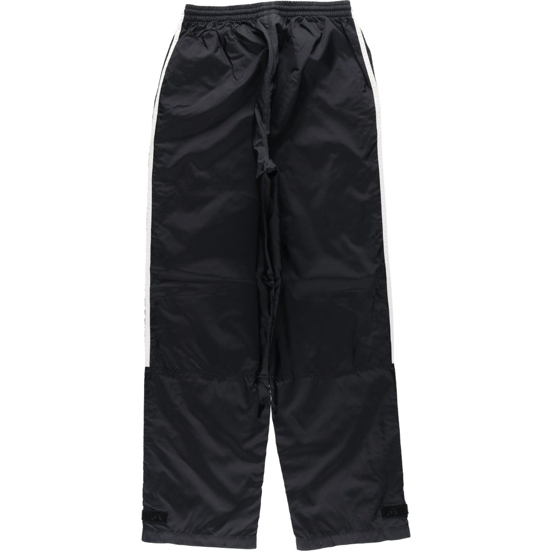 90'S Adidas nylon pants, rustling pants, men's size M, vintage Nylon black type Vintage Second Hand