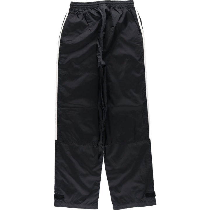 90'S Adidas nylon pants, rustling pants, men's size M, vintage Nylon black type Vintage Second Hand