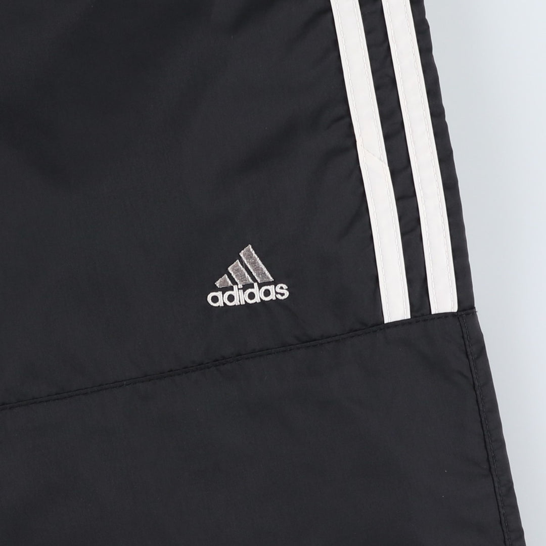 90'S Adidas nylon pants, rustling pants, men's size M, vintage Nylon black type Vintage Second Hand
