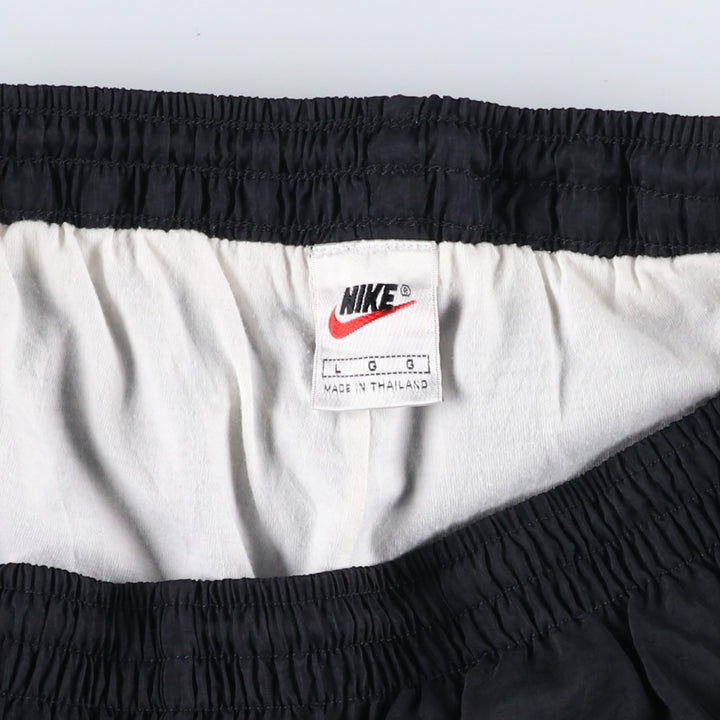 90'S Nike Nylon Shaka Shaka Pants, Men's Size L, Vintage Nylon black type Vintage Second Hand