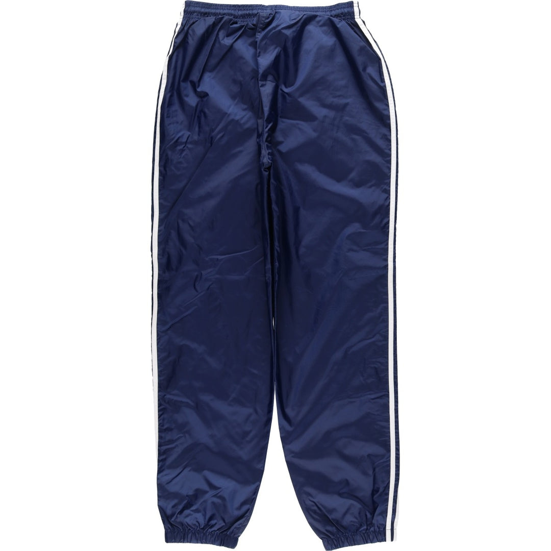 90'S Adidas nylon pants, rustling pants, men's size L, vintage Nylon blue type Vintage Second Hand