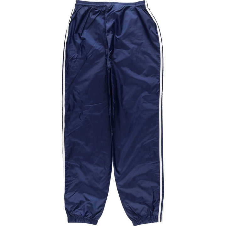 90'S Adidas nylon pants, rustling pants, men's size L, vintage Nylon blue type Vintage Second Hand