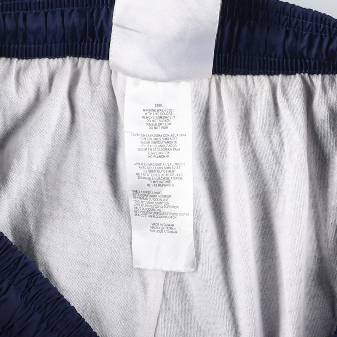 90'S Adidas nylon pants, rustling pants, men's size L, vintage Nylon blue type Vintage Second Hand