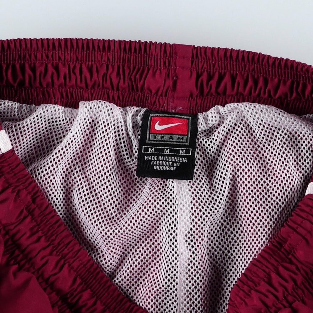 Nike Team Warm-up Pants, Nylon Pants, Windbreaker Pants, Men's Size M (approx.) polyester red type Vintage Second Hand