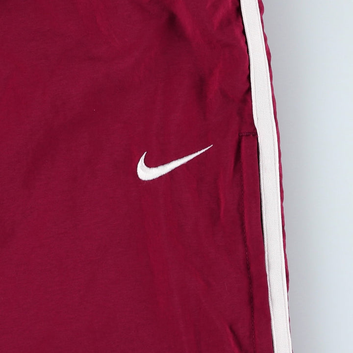 Nike Team Warm-up Pants, Nylon Pants, Windbreaker Pants, Men's Size M (approx.) polyester red type Vintage Second Hand