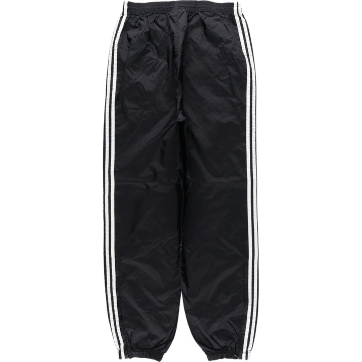 90'S Adidas nylon pants, rustling pants, men's size L, vintage Nylon black type Vintage Second Hand