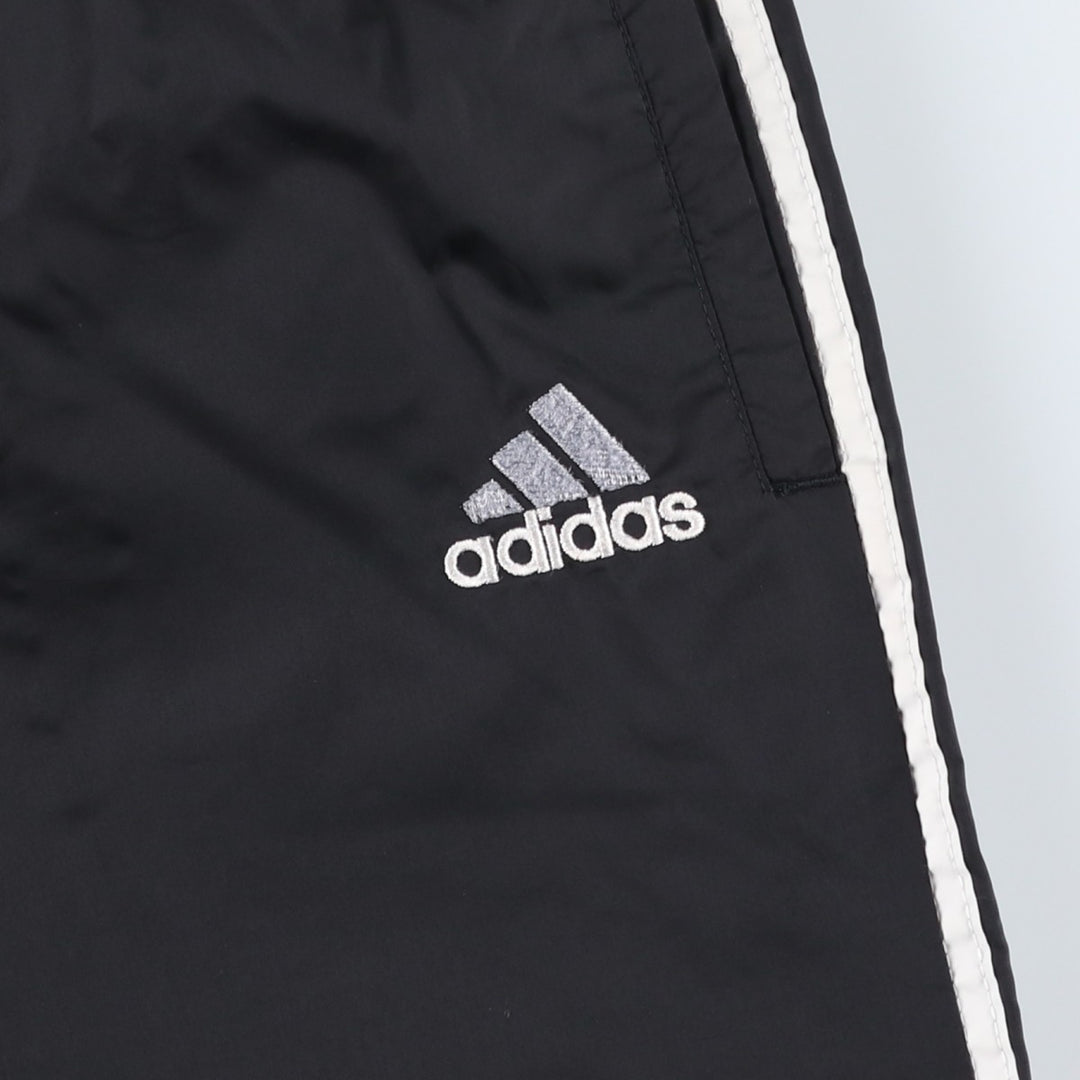 90'S Adidas nylon pants, rustling pants, men's size L, vintage Nylon black type Vintage Second Hand