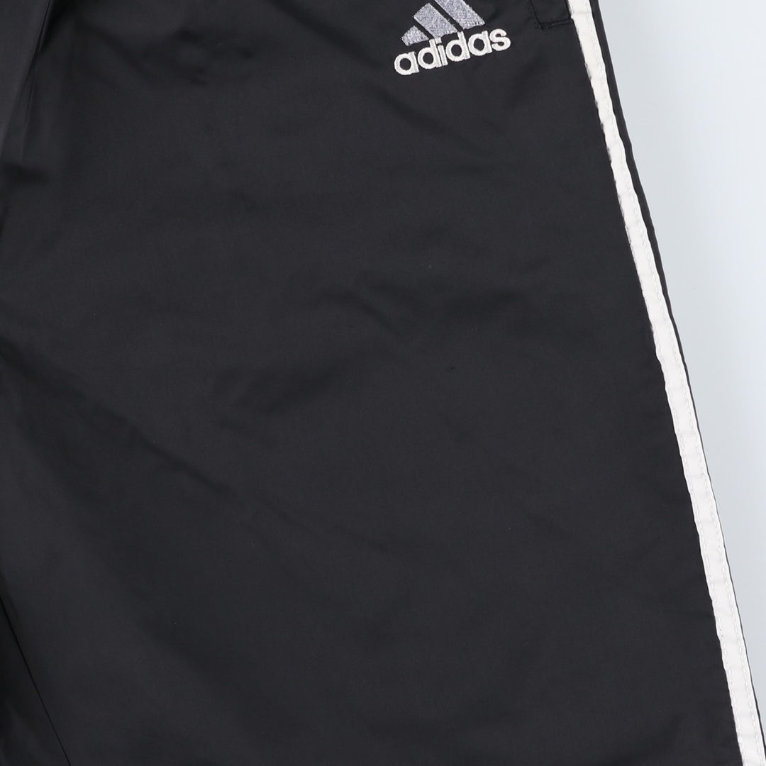 90'S Adidas nylon pants, rustling pants, men's size L, vintage Nylon black type Vintage Second Hand