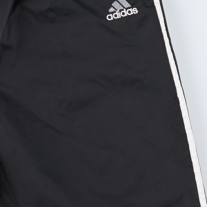 90'S Adidas nylon pants, rustling pants, men's size L, vintage Nylon black type Vintage Second Hand