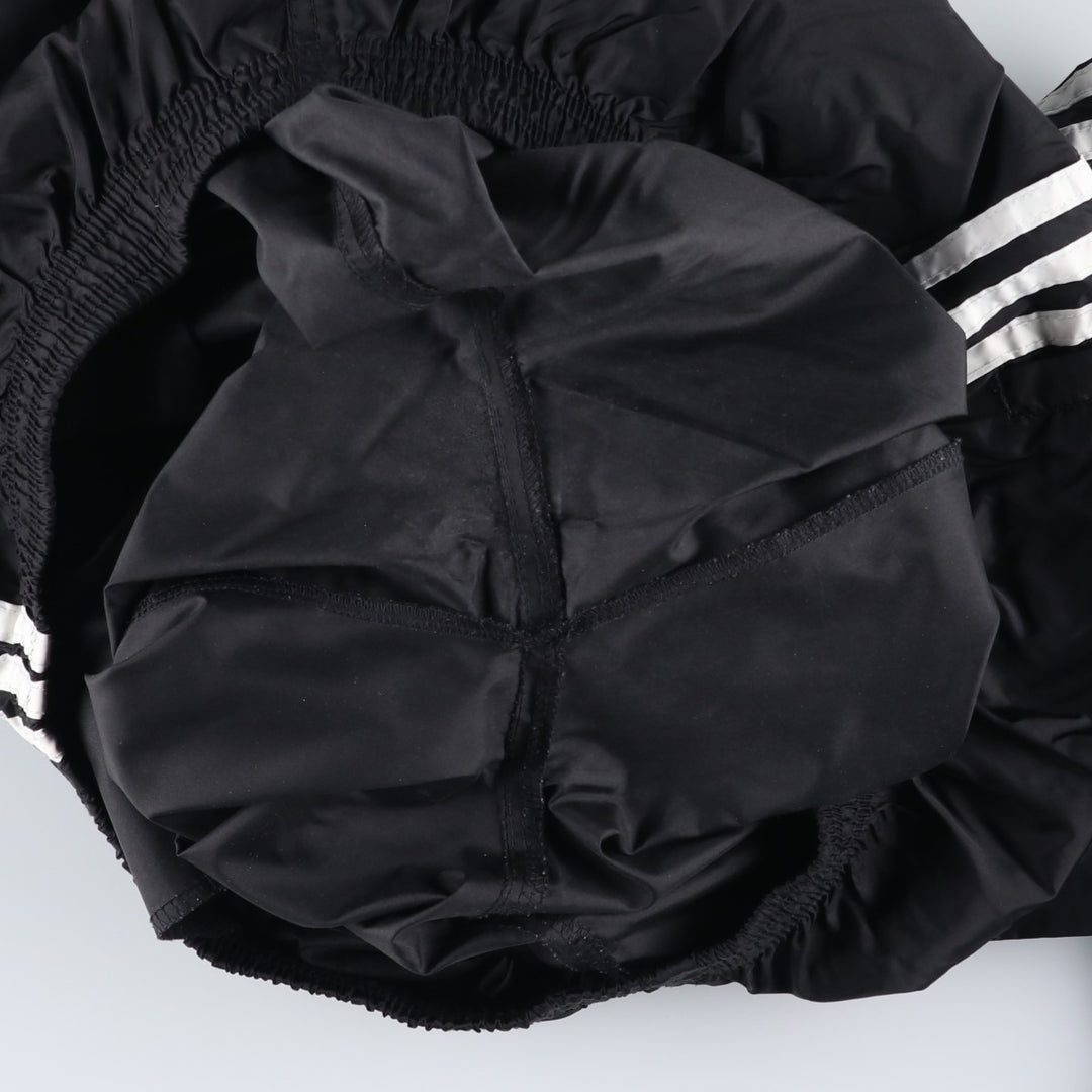 90'S Adidas nylon pants, rustling pants, men's size L, vintage Nylon black type Vintage Second Hand