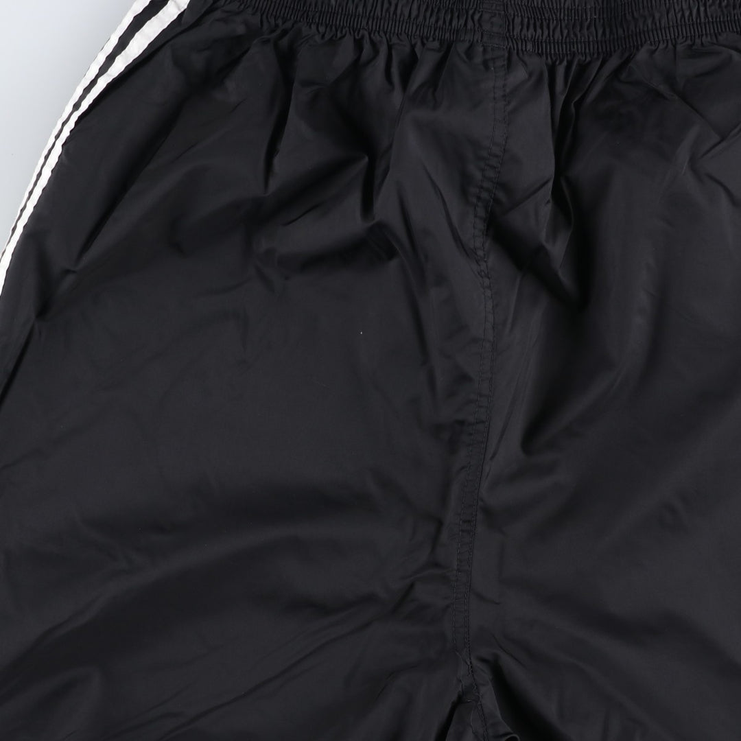 90'S Adidas nylon pants, rustling pants, men's size L, vintage Nylon black type Vintage Second Hand