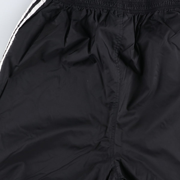 90'S Adidas nylon pants, rustling pants, men's size L, vintage Nylon black type Vintage Second Hand