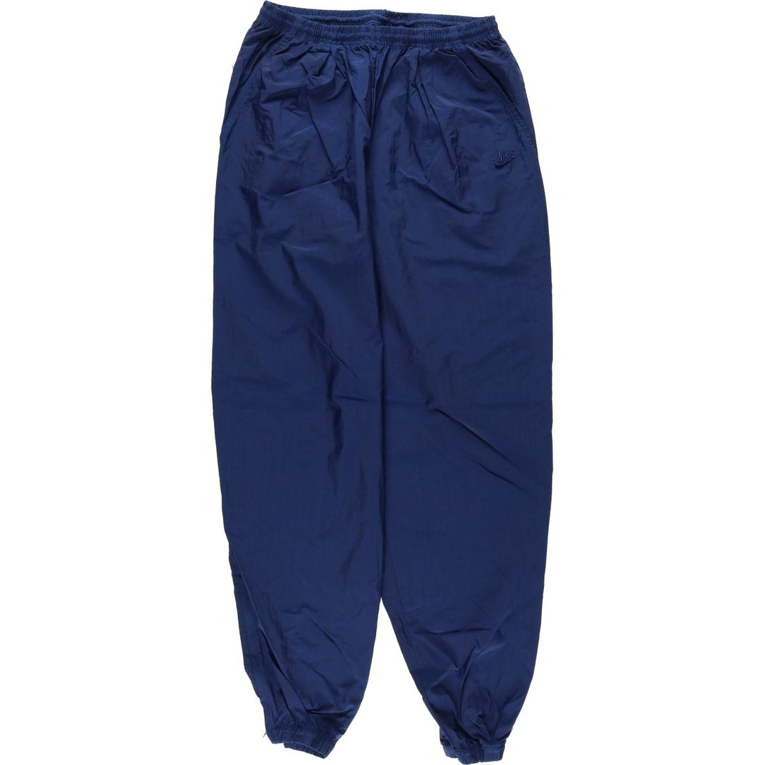 90'S Nike Nylon Shaka Shaka Pants, Men's Size L, Vintage Nylon navy blue type Vintage Second Hand