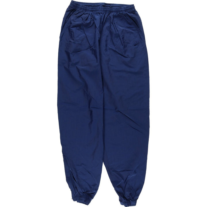 90'S Nike Nylon Shaka Shaka Pants, Men's Size L, Vintage Nylon navy blue type Vintage Second Hand