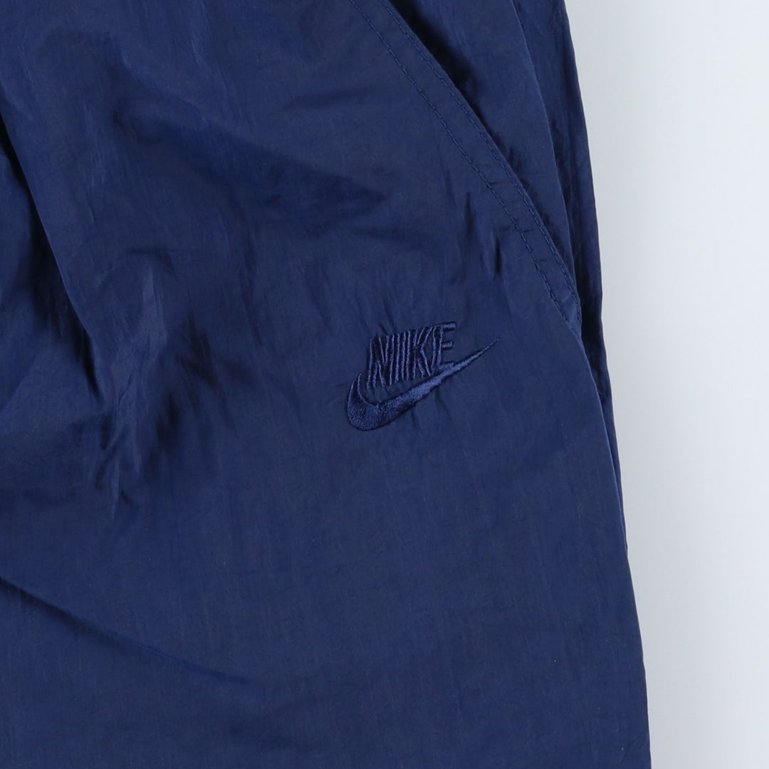90'S Nike Nylon Shaka Shaka Pants, Men's Size L, Vintage Nylon navy blue type Vintage Second Hand