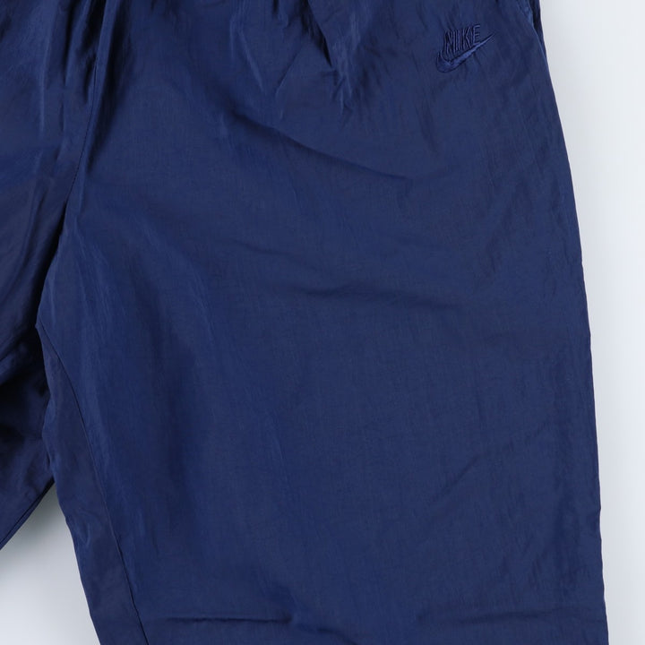90'S Nike Nylon Shaka Shaka Pants, Men's Size L, Vintage Nylon navy blue type Vintage Second Hand
